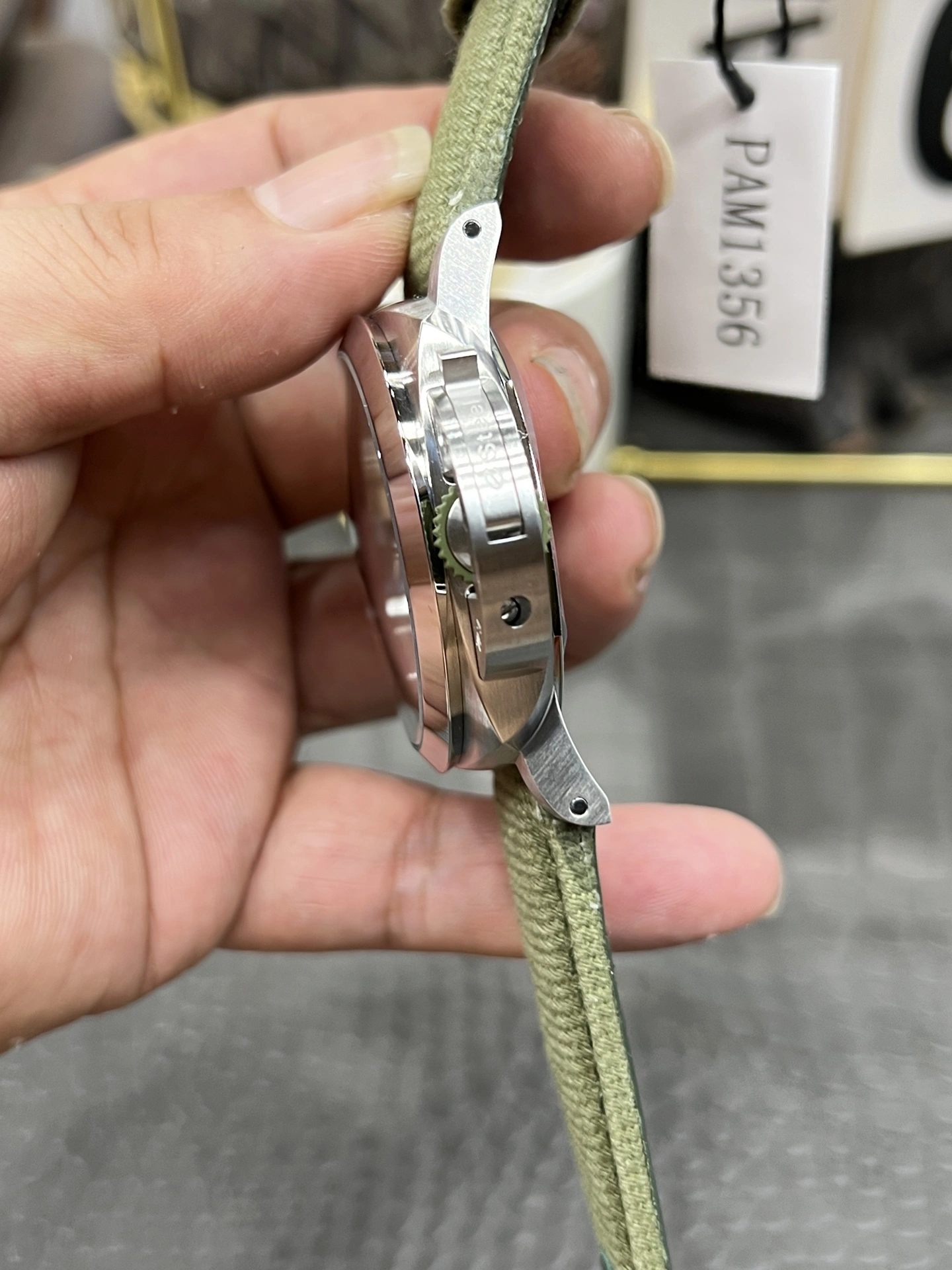 WellDesigned CBD Factory Panerai Luminor Marina 44mm “Verde Smeraldo”Emerald Green Vertical Gradient Sandwich Dial Green Canvas Strap (PAM01356) 1:1 Super Clone – DDP.9010 Movement 378